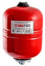 Мембранный расширительный бак для систем отопления Valtec 8 л.  