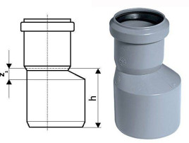 Муфта канализационная переходная Ostendorf Ф110-90